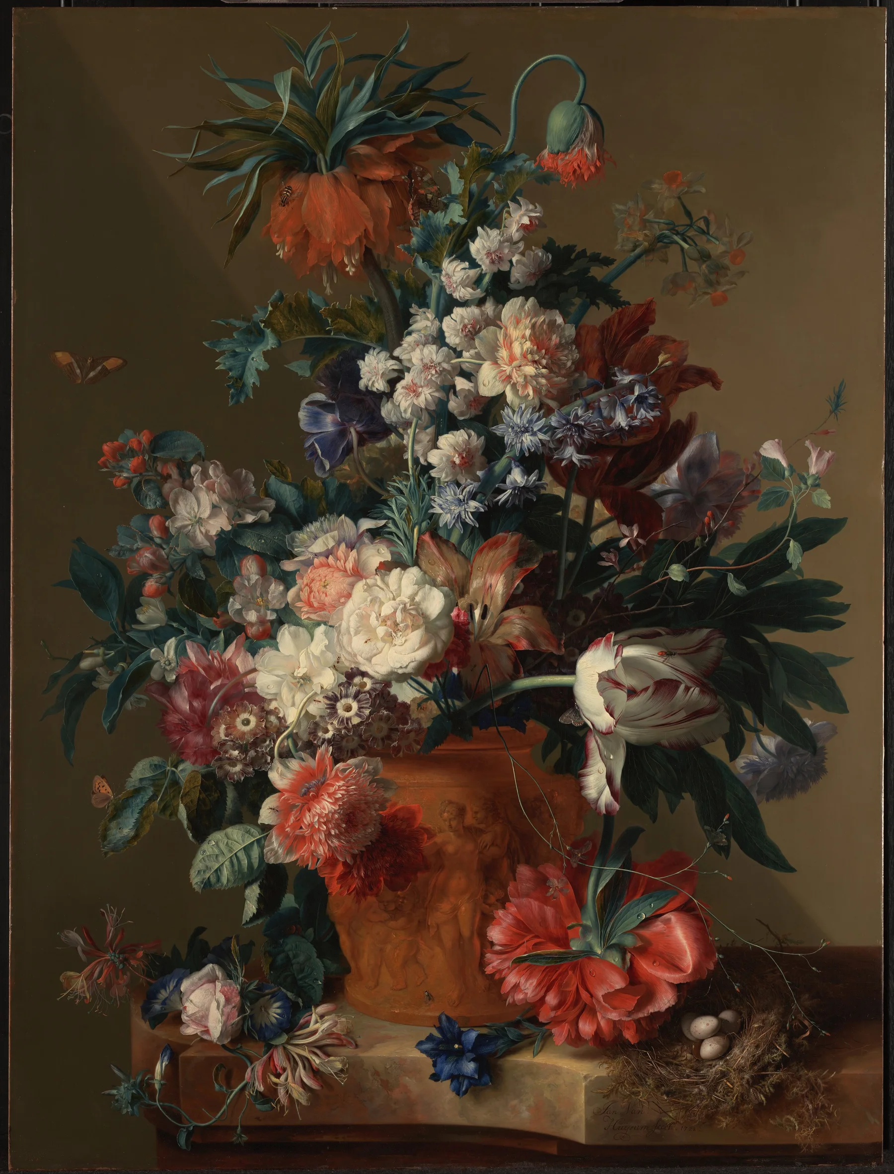 Jan van Huysum, Vase of Flowers, c. 1722